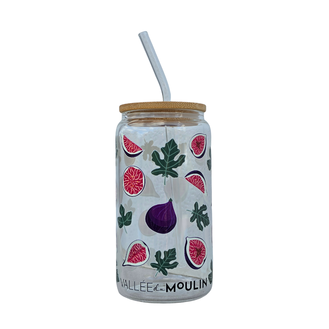 Verre figues & feuilles