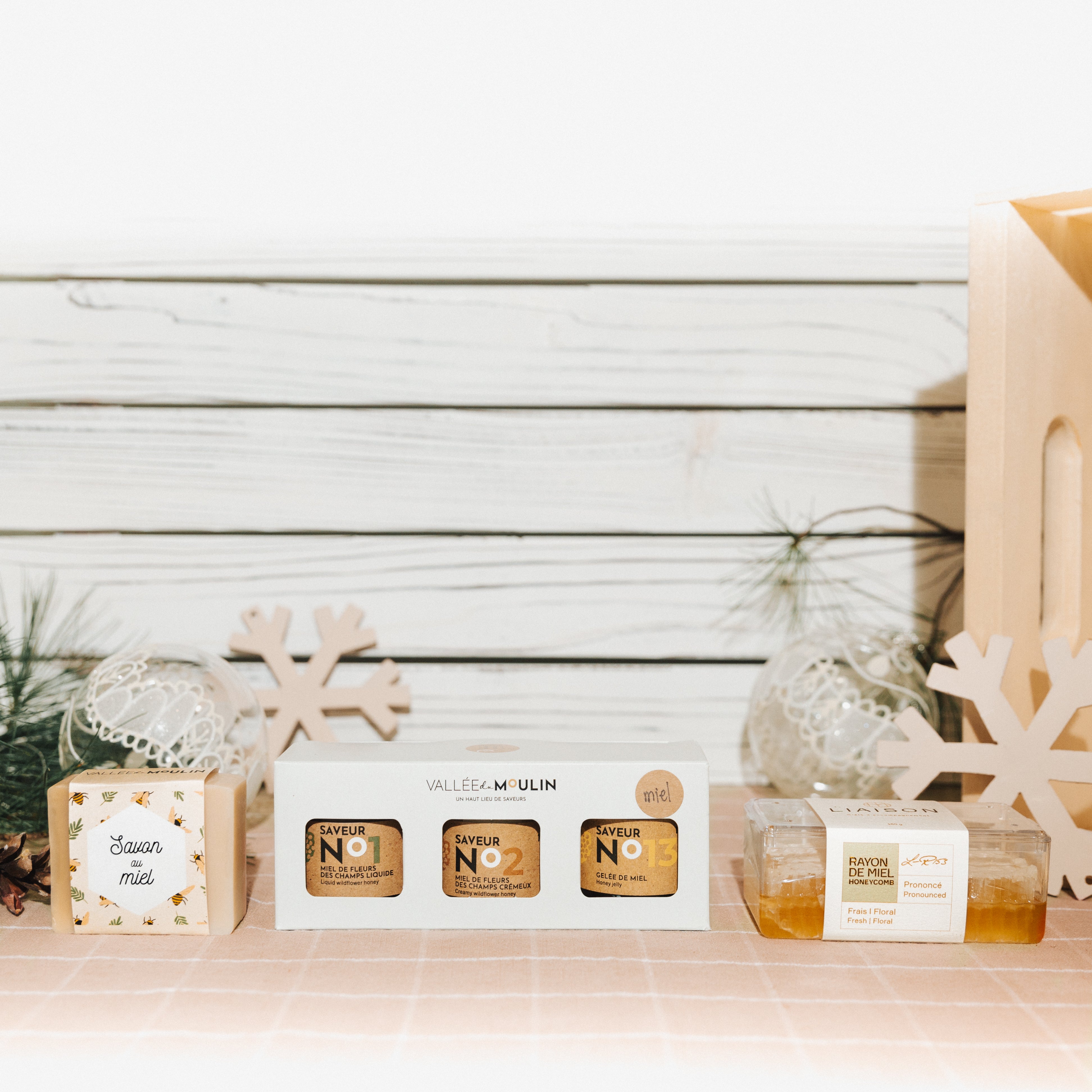 Ensemble de produits du miel