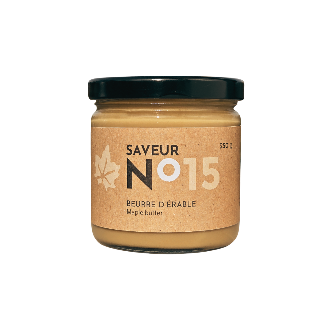 Pot de beurre d'érable Saveur No15 250g, produit artisanal de La Vallée du Moulin